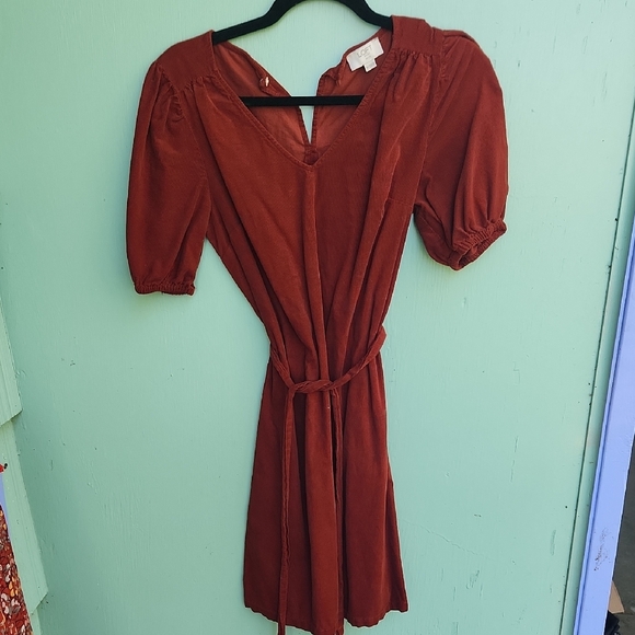 Loft Elegant Rust Dress - Picture 1 of 8